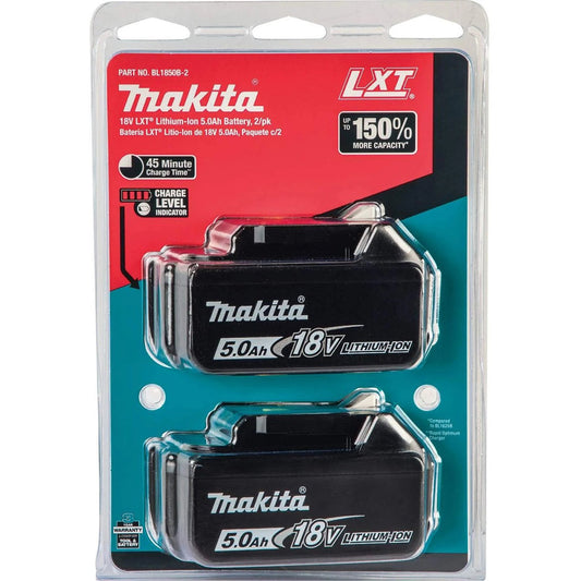 Makita 18V LXT BL1850B 5.0Ah Twin Batteries Pack – Authentic UK Stock