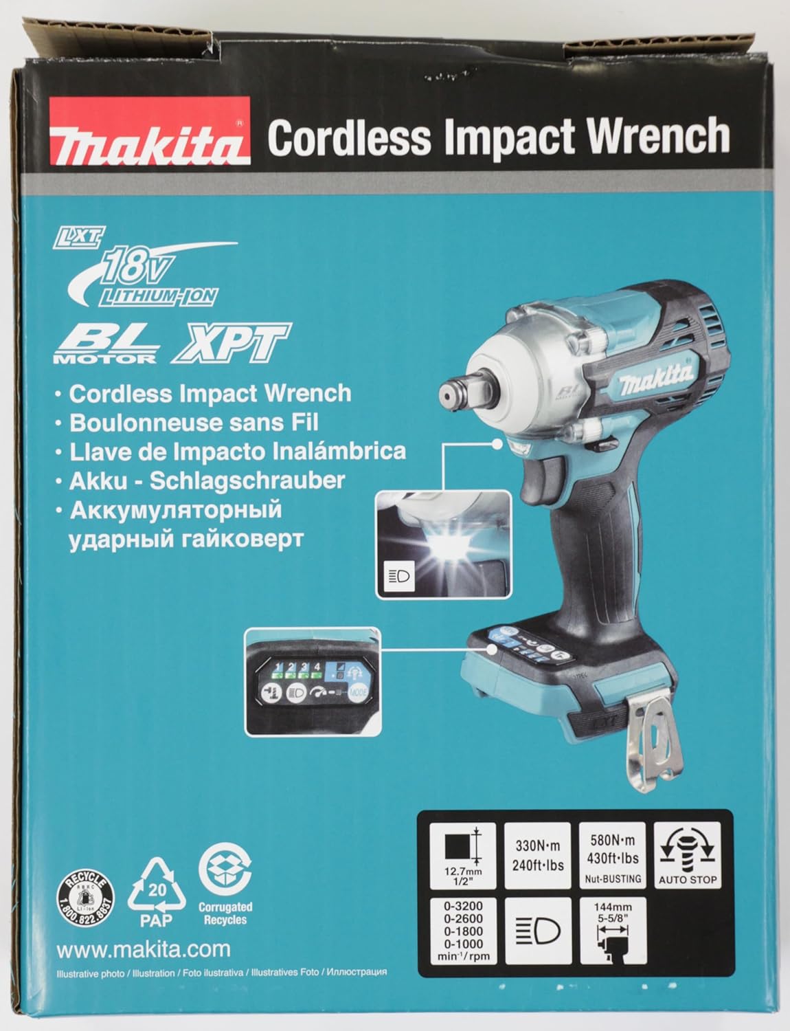 Makita DTW300Z 18V Brushless Impact Wrench – Body Only | Compact & Powerful
