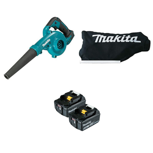 Makita 18V Blower Kit – Includes Dust Bag & 2 x 5.0Ah Batteries | Cordless Cleaning Power