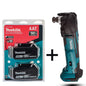 Makita DTM51Z 18V LXT Cordless Multi-Tool Kit – Includes 2x 5.0Ah Batteries, Blue